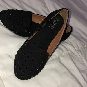 Studded black flats size 8.5